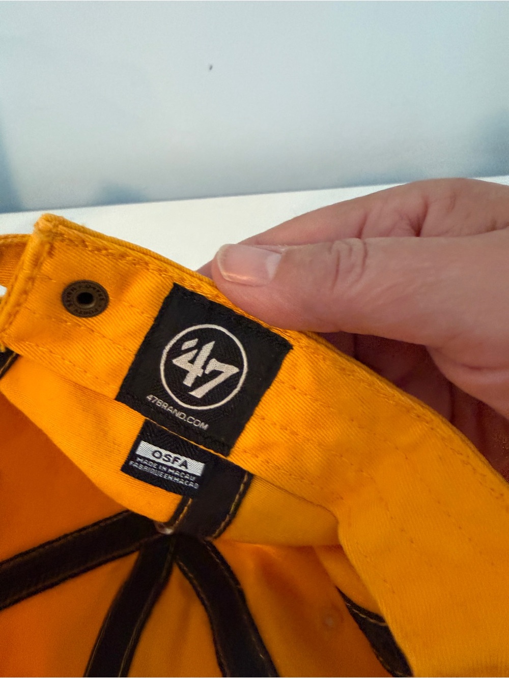 '47 Brand Yellow Adjustable Cap with Black Trim - Picture 2 of 4